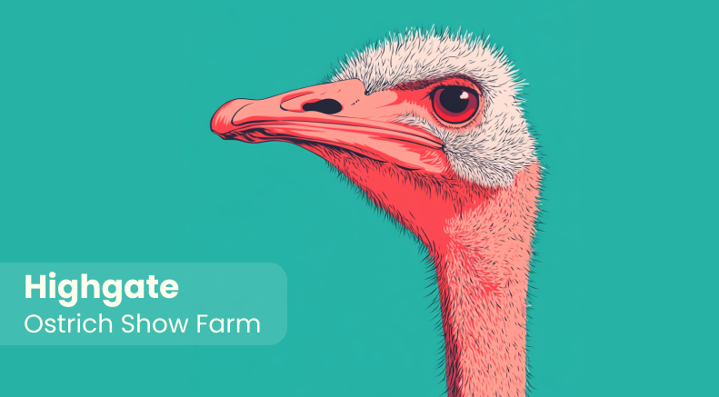 Highgate Ostrich Show Farm Keyring 5