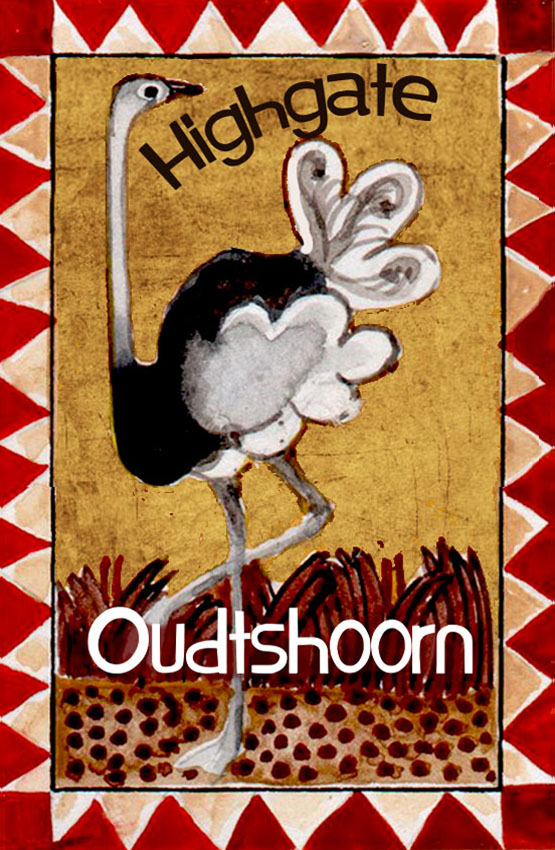 Highgate Ostrich Show Farm Magnet 25